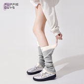 purpleguys银丝蝴蝶结袜套日系少女jk针织小腿袜夏季 薄款 堆堆腿套