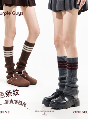 加厚保暖复古学院风堆堆小腿袜套
