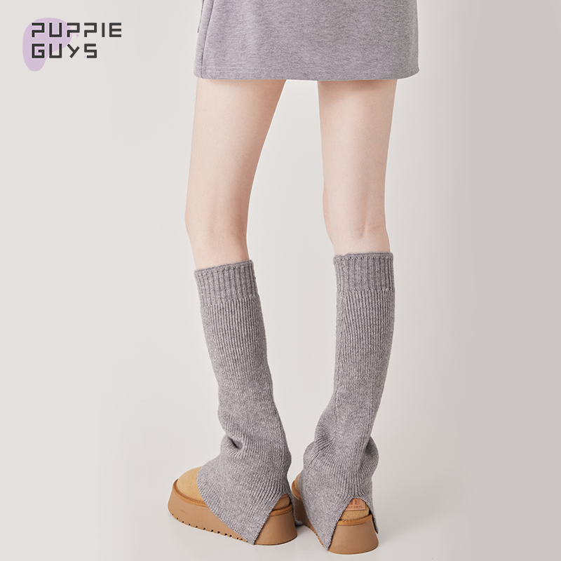 开叉喇叭堆堆小腿袜套