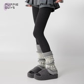 purpleguys费尔岛袜套女秋冬季 加厚保暖羊毛雪地靴复古堆堆小腿套