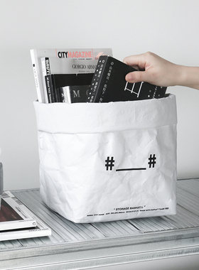 imblu好住系列收纳篮 工业风零食筐杜邦纸桌面玩具咖啡茶包收纳袋