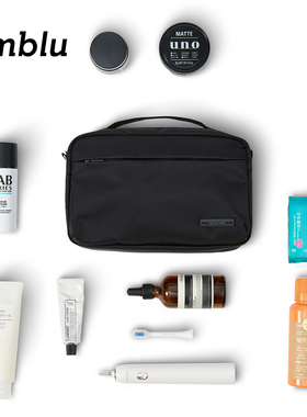 imblu航空洗漱包再生尼龙防水手提收纳差旅健身干湿分离男大容量