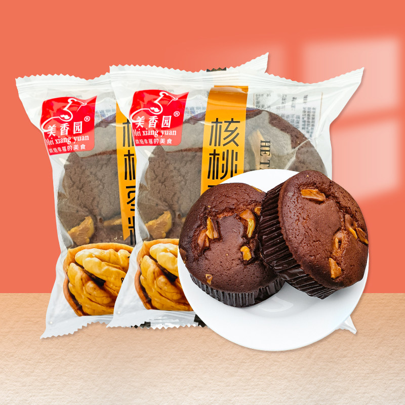 核桃红枣蛋糕早餐软面包糕枣糕早点心餐整箱办公室零食品休闲小吃