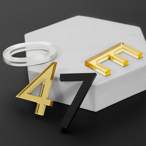 3D立体门牌号码牌家用创意数字