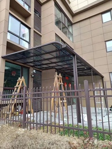 铝合金停车位车棚停车棚家用小区汽车电动自行车充电桩防雨遮阳棚