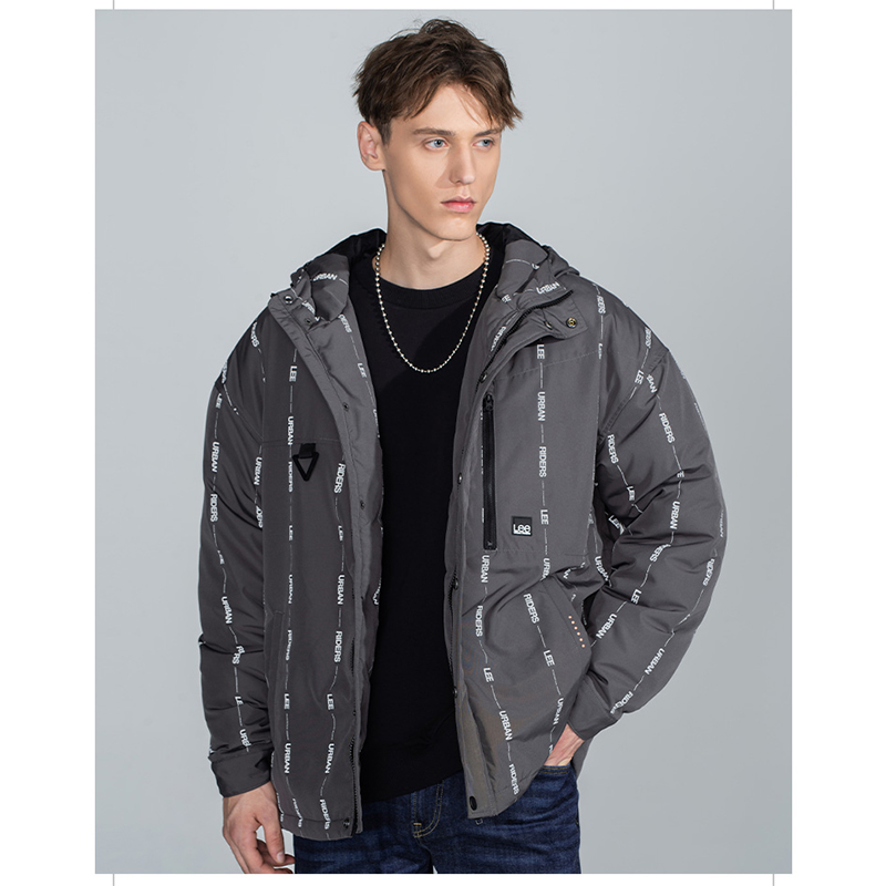 LEE商场同款男士加厚连帽羽绒服LMT003740100336A01730