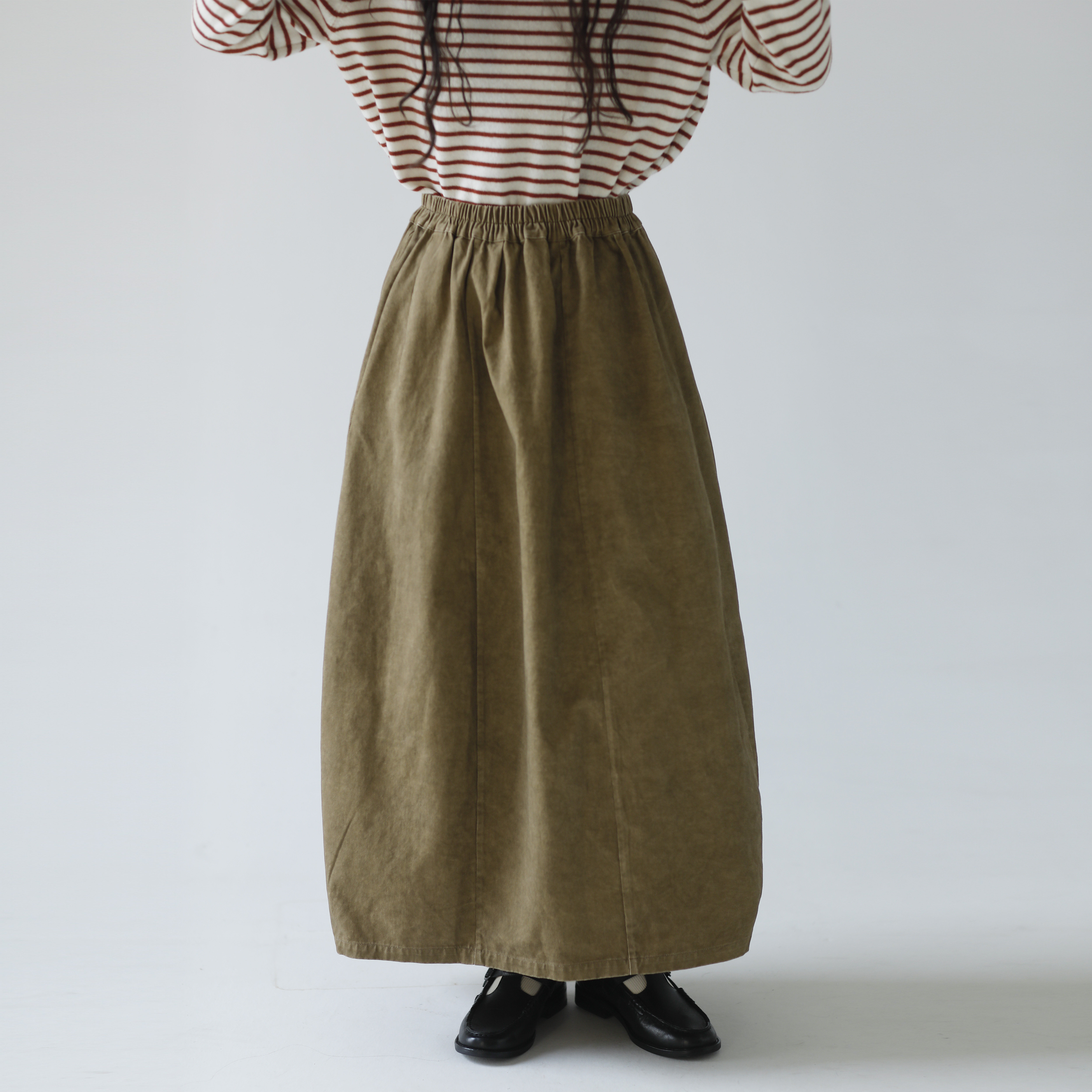 复述咖啡色脏染宽松百搭半身裙立体廓形显瘦遮肉秋冬复古花苞裙子,女装/女士精品,半身裙,淘宝优惠券,粉丝福利购,淘宝优惠卷