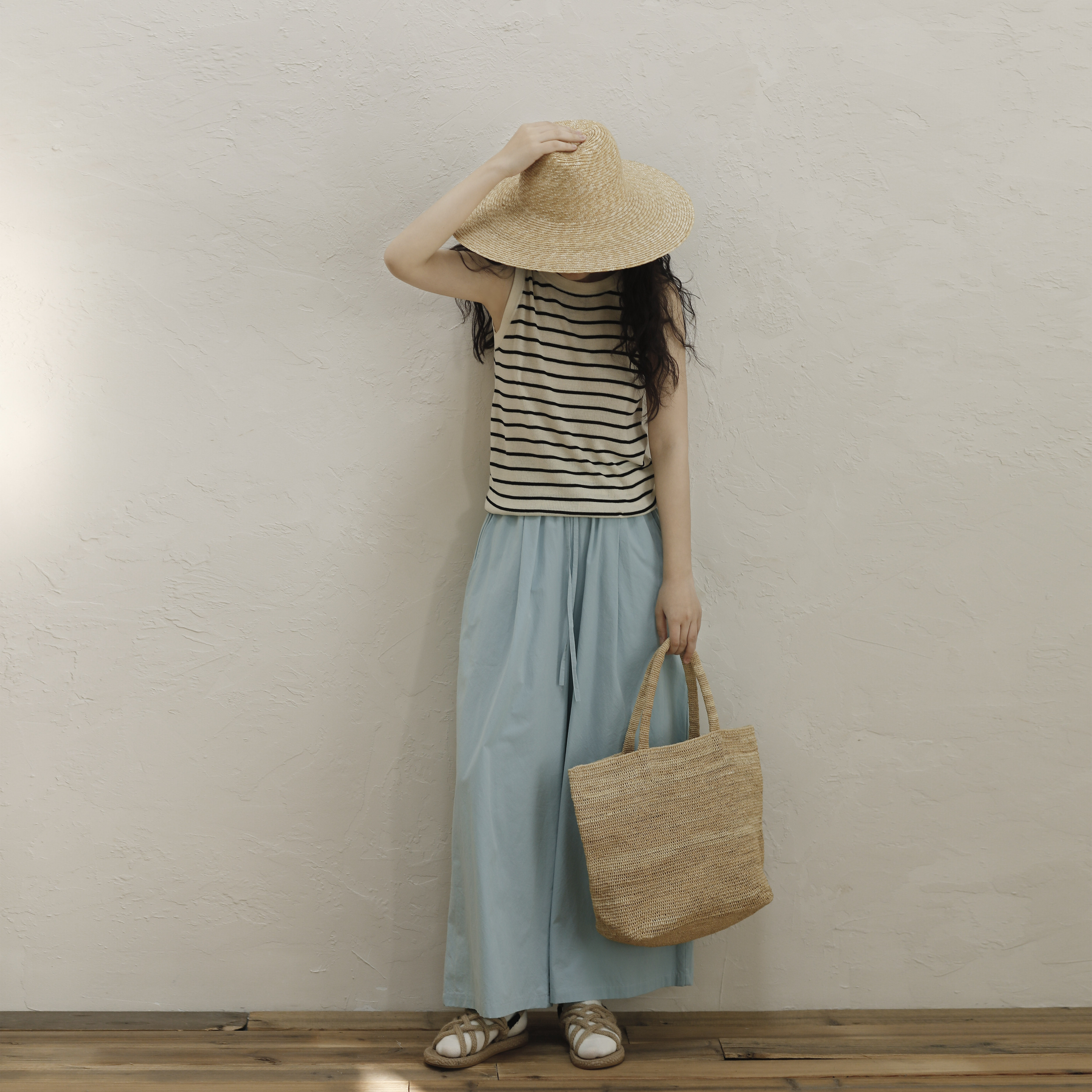 复述天丝亚麻条纹舒适吊带背心女夏季文艺复古感chic简约无袖上衣,女装/女士精品,背心吊带,淘宝优惠券,粉丝福利购,淘宝优惠卷