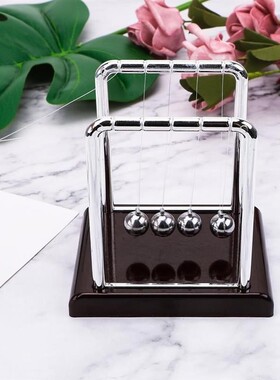 Newtons Cradle Desk Table Decor Metal Pendulum Ball Newton