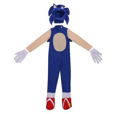 Deluxe Sonic The Hedgehog Costume Children Game Character C