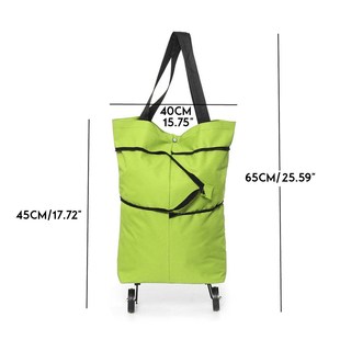 Portable Shopping Trolley Bag Shopping Foldable Cart Folding