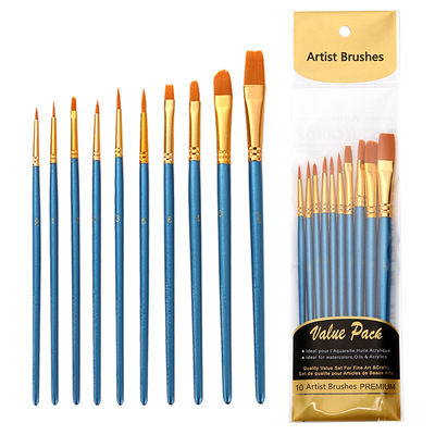 Watercolor Brush Set Nylon Hairy Brush Color Painting Pen