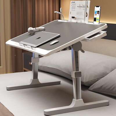 Foldable nebook student dormitory study table bed desk