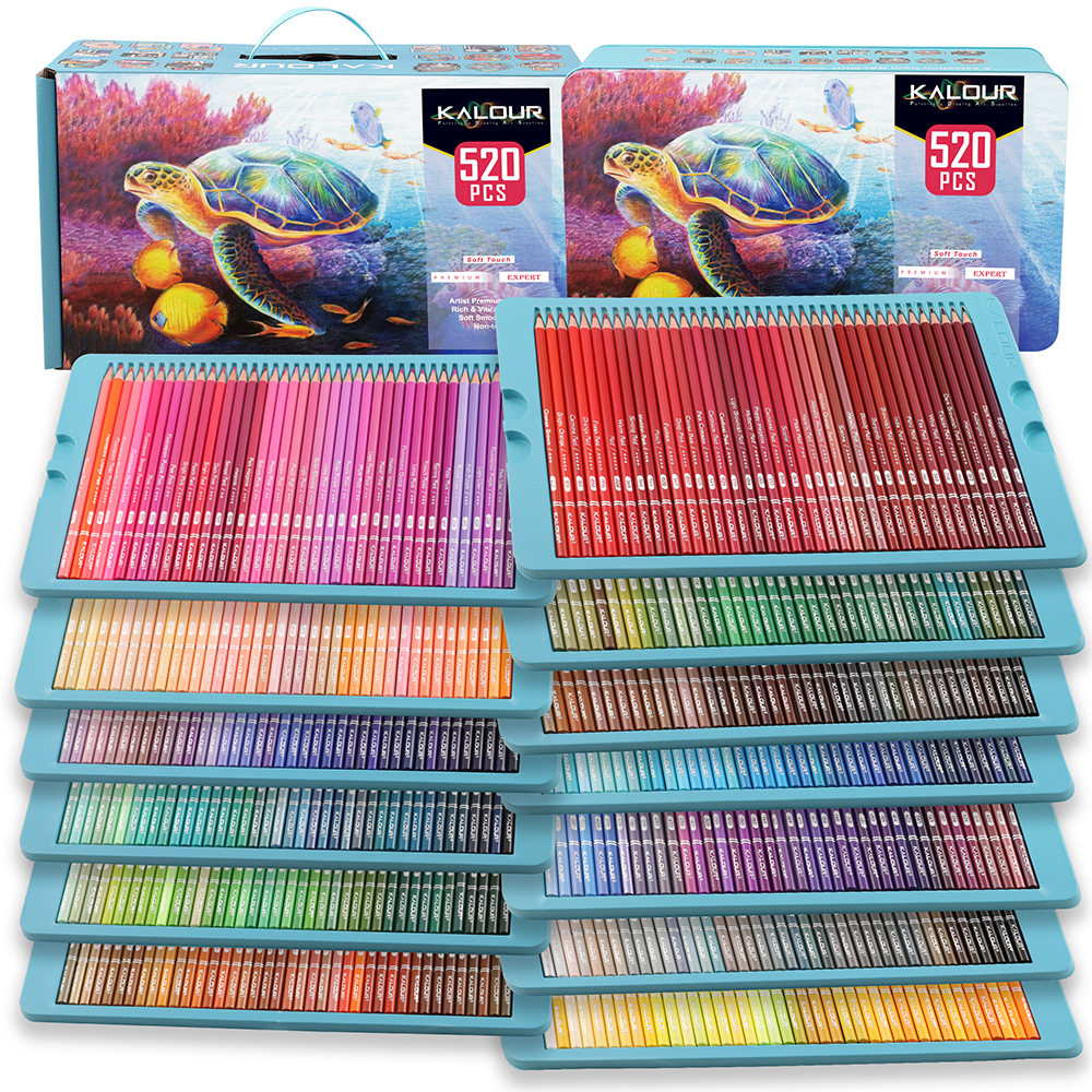 New 520 colored pencil gift box set彩色铅笔礼盒套装美术绘画