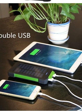 20000mAh Solar Power Bank Portable Phone Fast Charging Exter