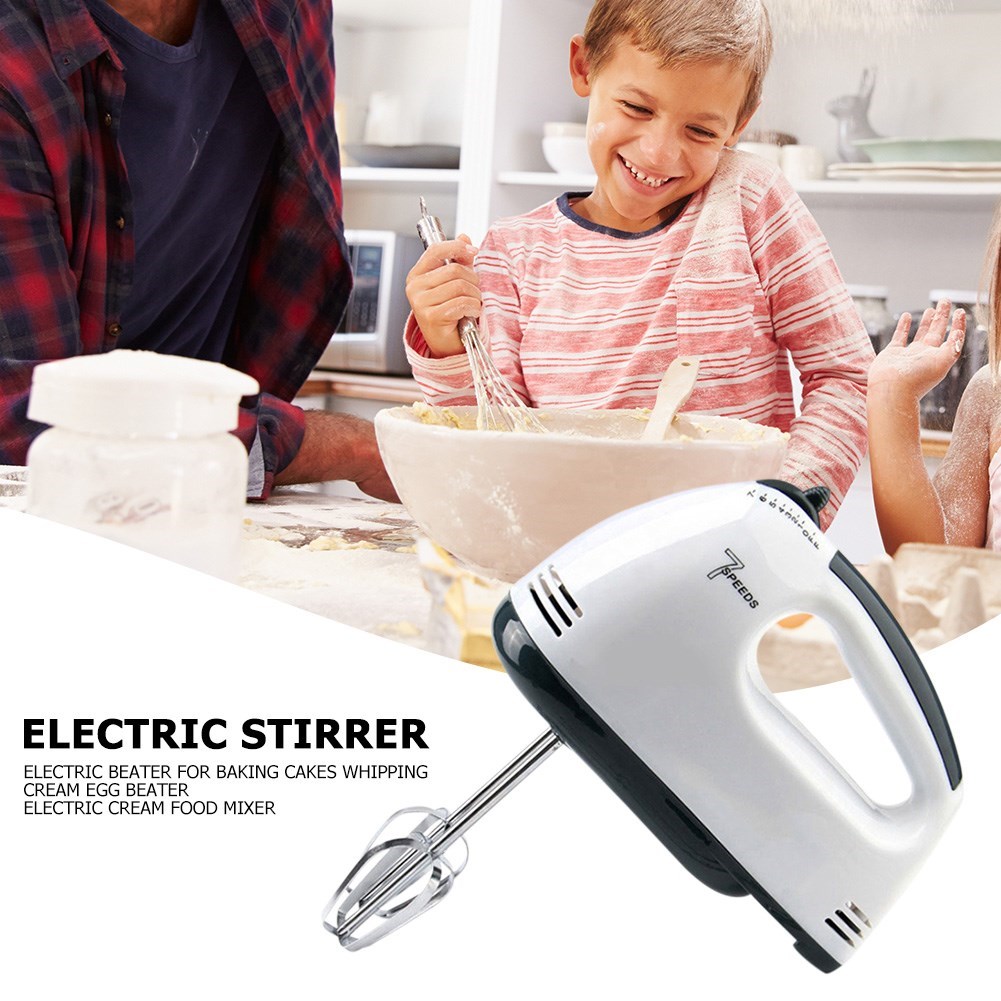 Handheld Electric Cake Mixer 7 Speed Electric Egg Beater Bak