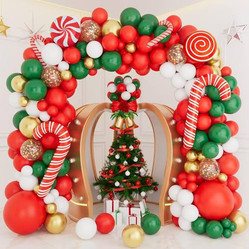 Christmas Decoration Latex Balloon Wreath Arched Set气球花环