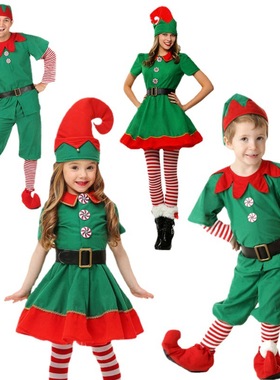 Christmas clothing, children's cute elves圣诞节服装衣服