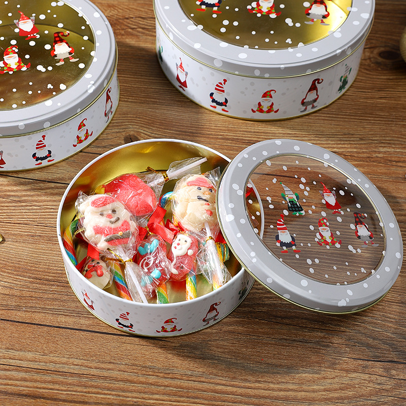 2025 Christmas cookies, tin packaging, tin cans, empty boxes
