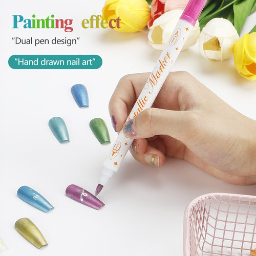Erasable nail art graffiti pen 12 color watercolor pen水彩笔