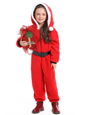 Christmas costume coral fleece children's performance costum