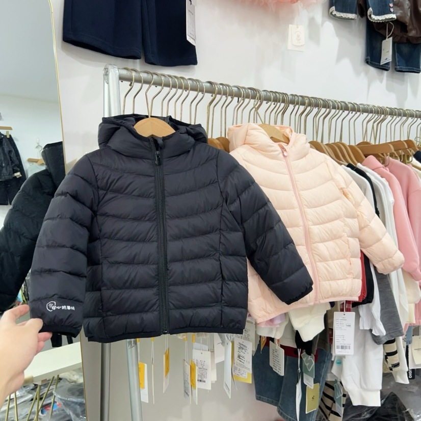 儿童排骨羽绒服冬保暖90绒白鸭绒