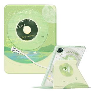 适用ipadair5/4保护套2022新款第10/9代保护壳苹果平板2021带笔槽mini6全包7九防摔2018pro亚克力十代唱片八3