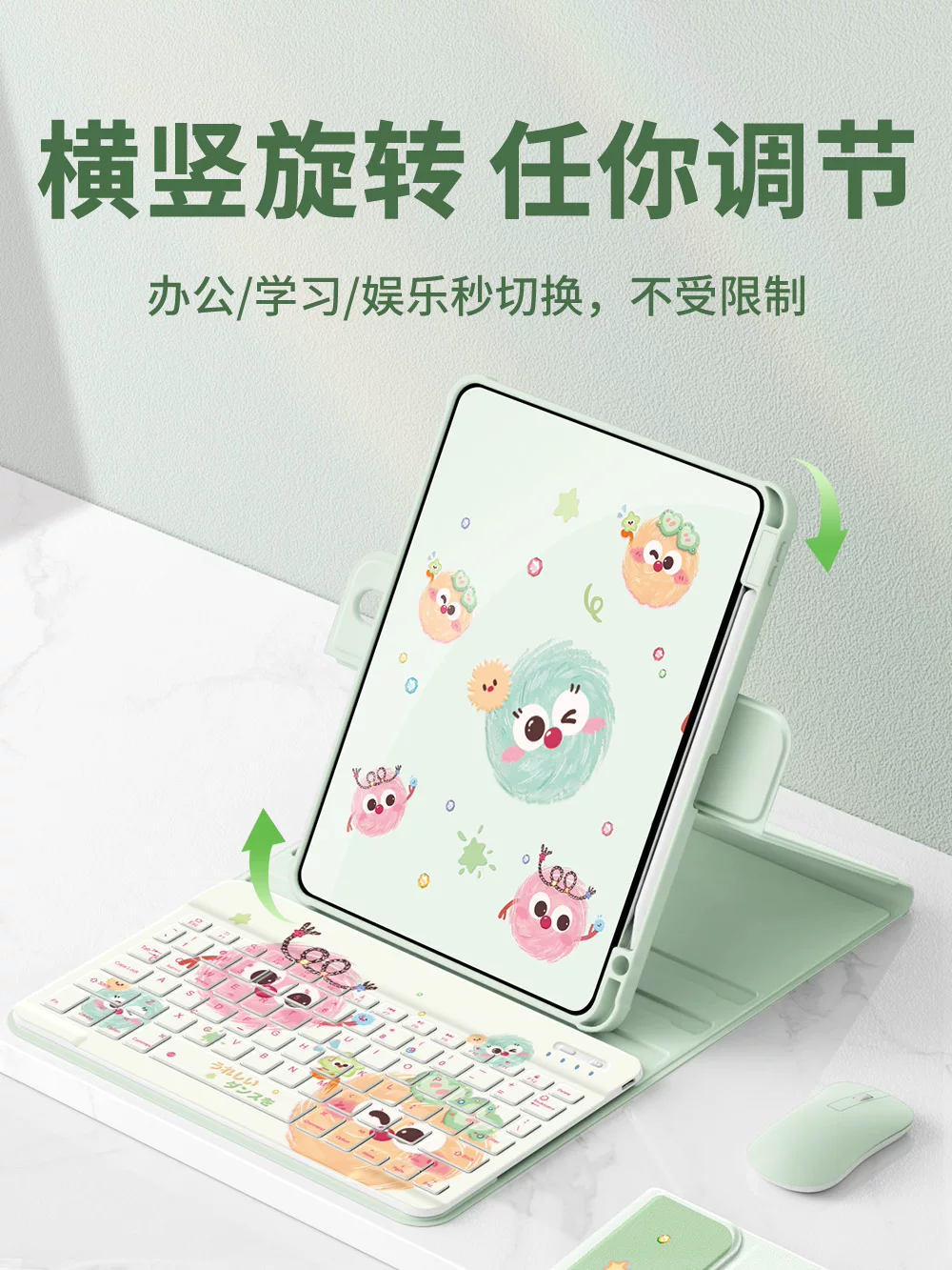 Подходит для защитного чехла iPad Air7 2025 года, новый Apple 11 планшетный чехол 2022 10-го/9-го поколения 10.2 Bluetooth клавиатура air2024 все-в-одном ipadpro с отделением для стилуса 11 дюймов a16 briquettes 3