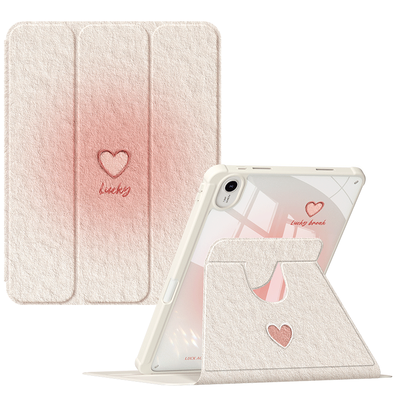 适用华为平板matepad11保护套2023新款pro11.5英寸保护壳带笔槽matepadair亚克力荣耀X8Pro平板6三折爱心10.8