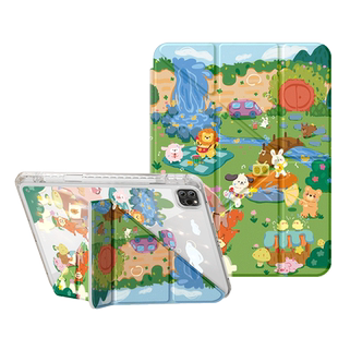 适用ipadair5保护壳ipadpro11平板壳2024新款mini6带笔槽2021苹果2022第10/9代亚克力九3全包十代4防弯7露营8