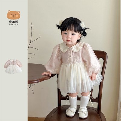 婴儿衣服秋款一岁包屁裙女宝宝