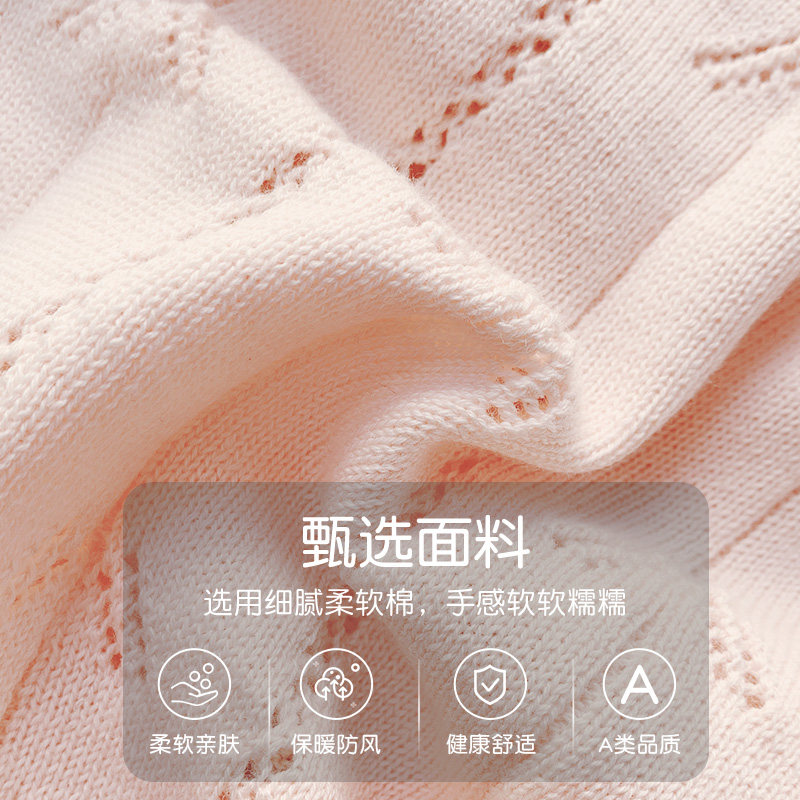 婴儿针织开衫新款空调衫儿童衣服女童外搭宝宝薄款小外套纯棉夏装