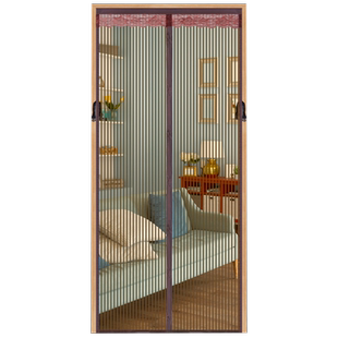 防蚊门帘夏季家用纱帘纱窗纱门侧开沙门魔术贴自粘磁吸磁性免打孔