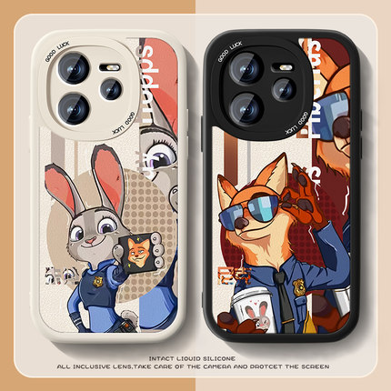 适用尼克朱迪真我neo7turbo手机壳新款x男realmeGTneo6动物城se小羊皮gt7pro卡通oppo情侣防摔竞速版个性女套