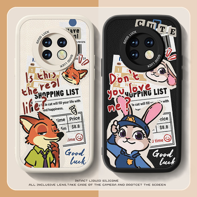 疯狂朱迪适用红米note9手机壳卡通小米redminote9pro男nota8卡通防摔5g动物城nota7por新款女小羊皮动漫套