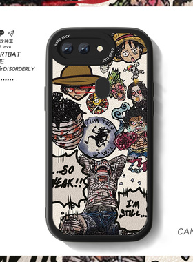 路飞索隆适用oppoR17手机壳新款女小羊皮r17pro海贼王r11t动漫r15标准R11S梦境版r9sm日韩防摔0pp0R15x男套