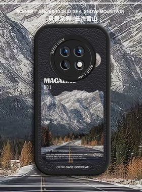 红米note9手机壳雪山风景适用小米潮牌redminote9pro高级nota7全包9a防摔5g红米note8男新款小羊皮女软套ins