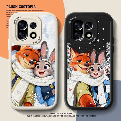 暖阳尼克适用一加15手机壳新款男1+ace3pro小羊皮oneplus防摔1十ACE3V动物城por卡通13t秋冬oppo动漫pr0男套