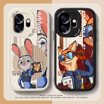 尼克朱迪适用一加15T手机壳新款1+15t卡通小羊皮oppo男女软外壳oneplus全包防摔PLZ110情侣专用保护套