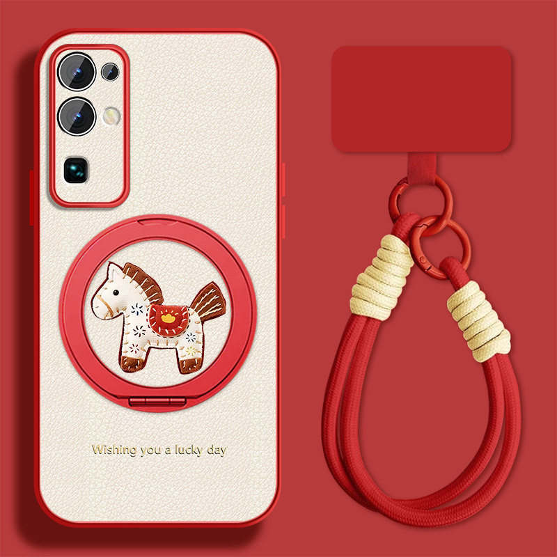 发财小马适用华为荣耀30手机壳女可爱荣耀30pro新款挂绳honor20pro支架30s小羊皮保护套全包防摔磁吸外壳,3C数码配件,手机保护套/壳,淘宝优惠券,粉丝福利购,淘宝优惠卷