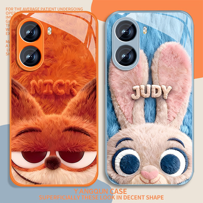 适用狐狸尼克红米turbo4手机壳女卡通Redmiturbo3新款高颜值Turbo4pro可爱13c玻璃红米12保护套全包防摔挂绳