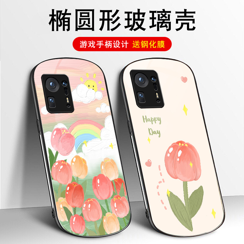 钢化玻璃背面★硅胶软边不伤机★送全屏膜