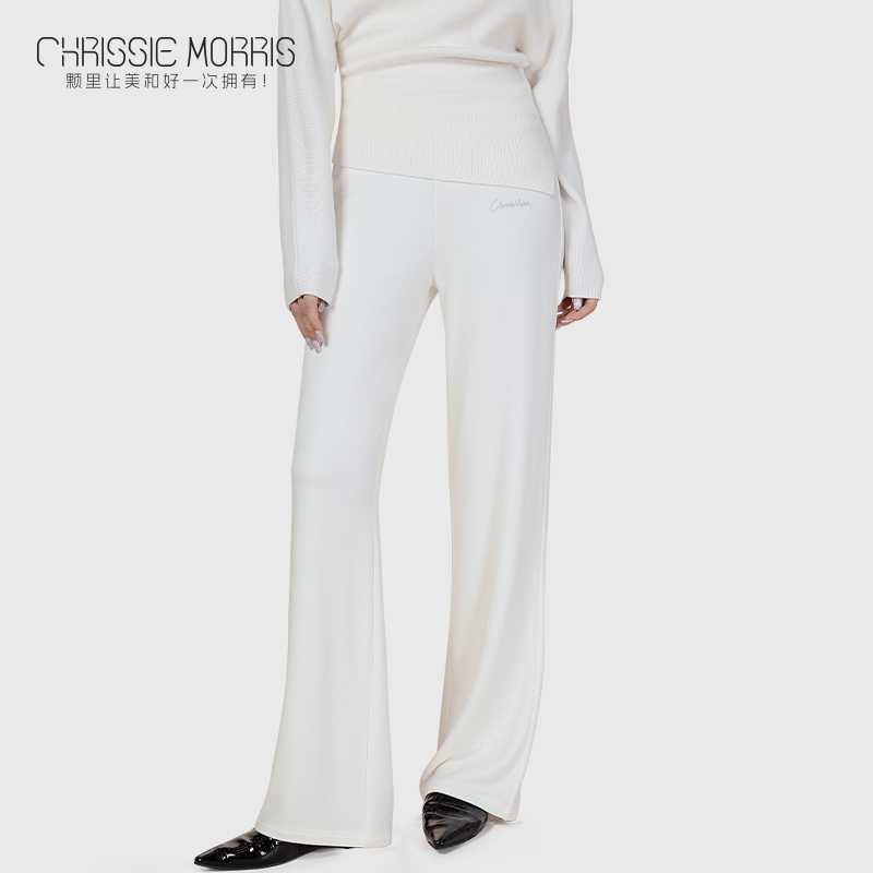 【达人推荐】CMS颗里 “猫感”保暖阔腿裤女秋冬发热保暖休闲长裤