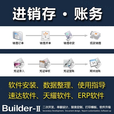 速达3000PRO/BAS/STD财务进销存5000商业工业版4000软件维护售后V