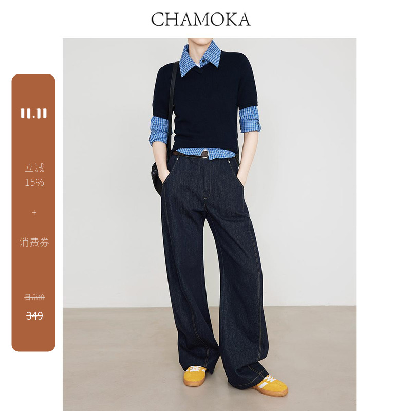 夏莫卡不掉色的牛仔裤时髦又显瘦