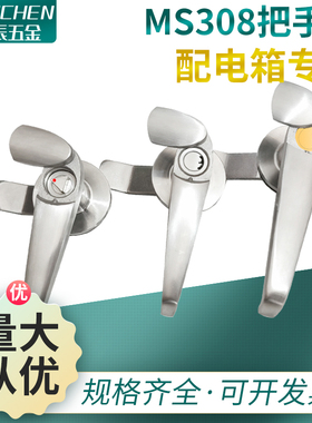 304不锈钢MS308-2-3防水盖户外配电箱控制开关设备威满柜执手锁