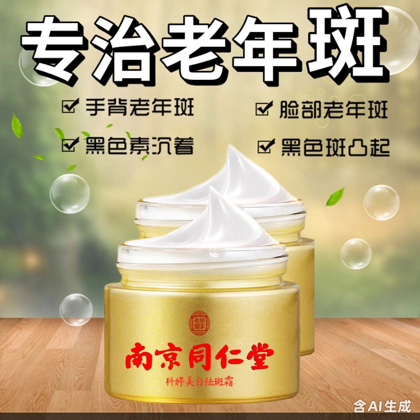 去老人斑专用除老年黑班祛斑脸上斑强力去除手部脸部上消除膏霜