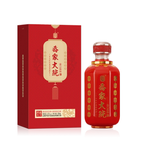 乔家大院【喜上梅梢】红灯笼清香型白酒送礼经典礼盒装自饮53%Vol