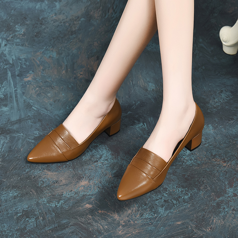 CZXGZ单鞋自产自销头层牛皮