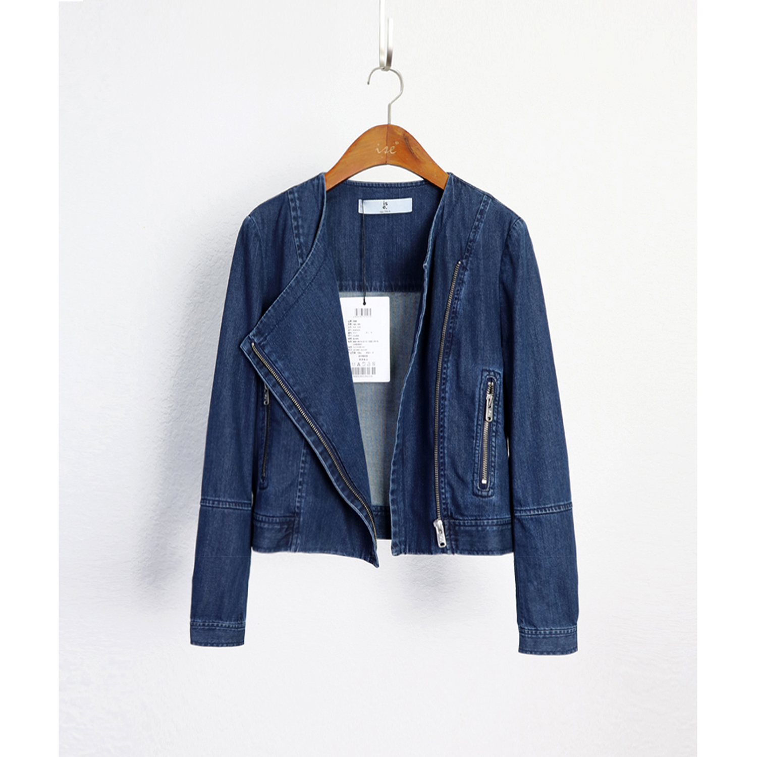 ise短款长袖棉质潮款牛仔外套